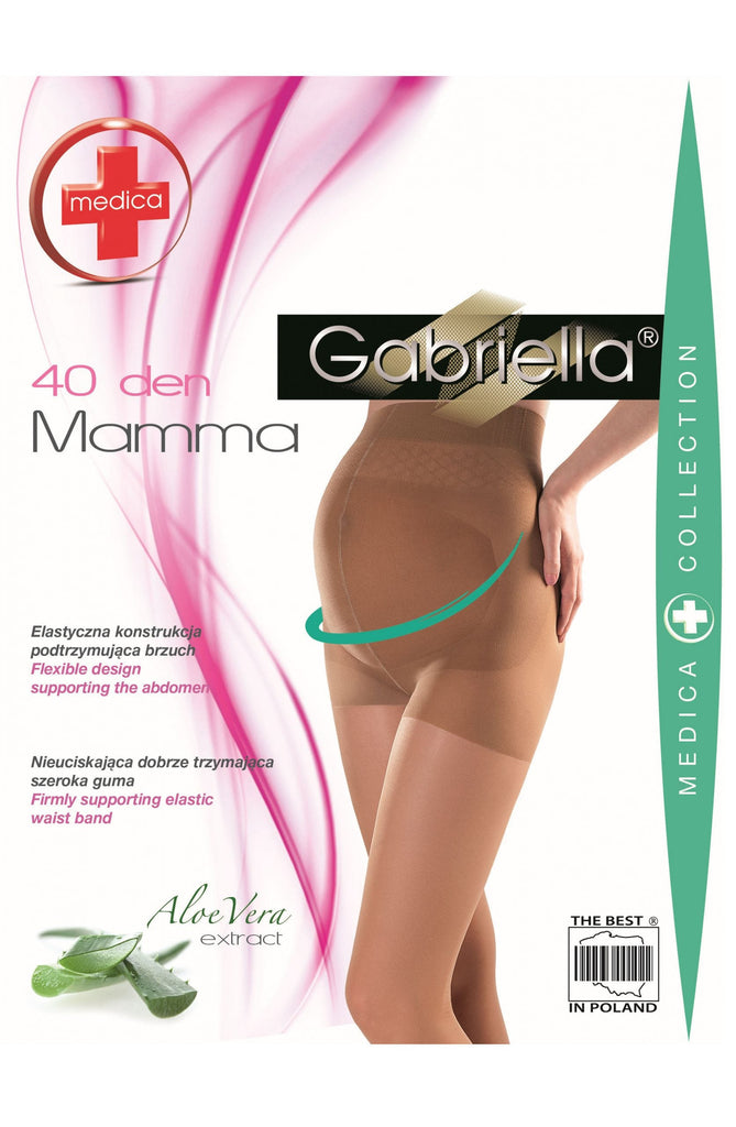 Gabriella Classic Mamma 40 Tights Beige - My Lingerie Obsession 