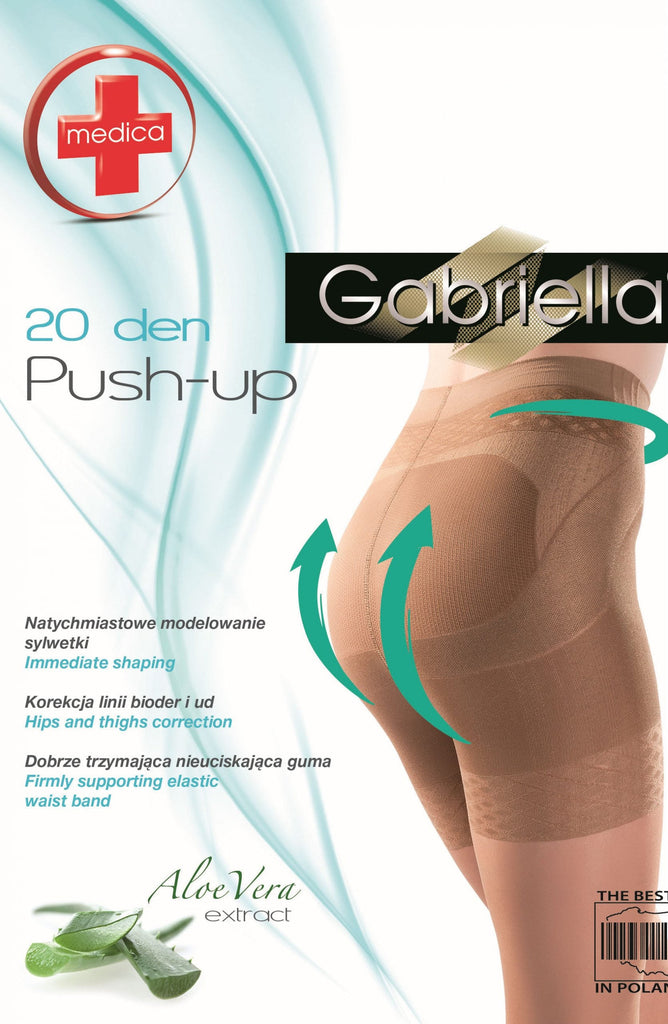 Gabriella Classic Push Up 127 Tights Beige - My Lingerie Obsession 