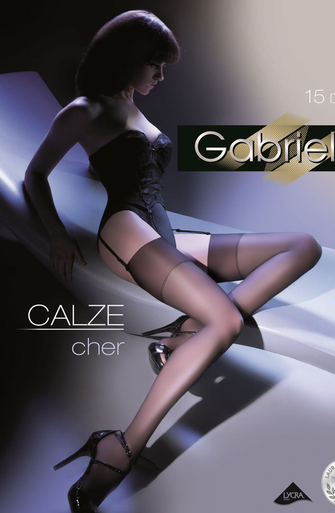 Gabriella Cher Stockings 226 Black - My Lingerie Obsession 