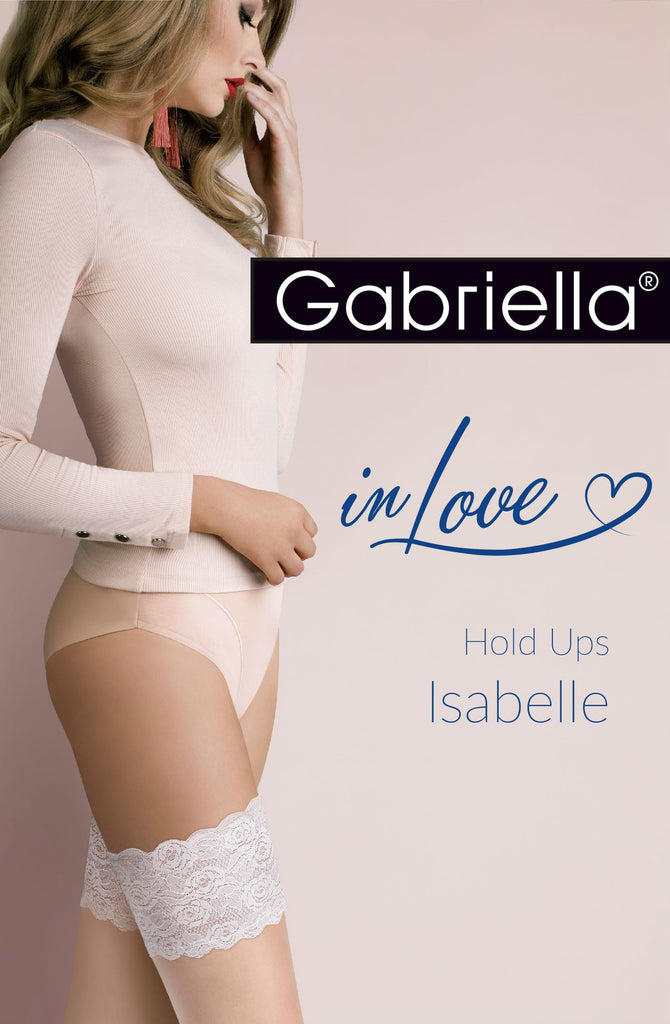 Gabriella Isabelle Hold Ups Natural/Blue - My Lingerie Obsession 