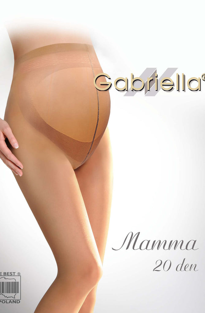 Gabriella Classic Mamma 20 Tights Beige - My Lingerie Obsession 