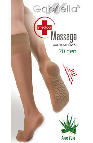 Gabriella Medica Massage 20 Knee Highs Beige - My Lingerie Obsession 