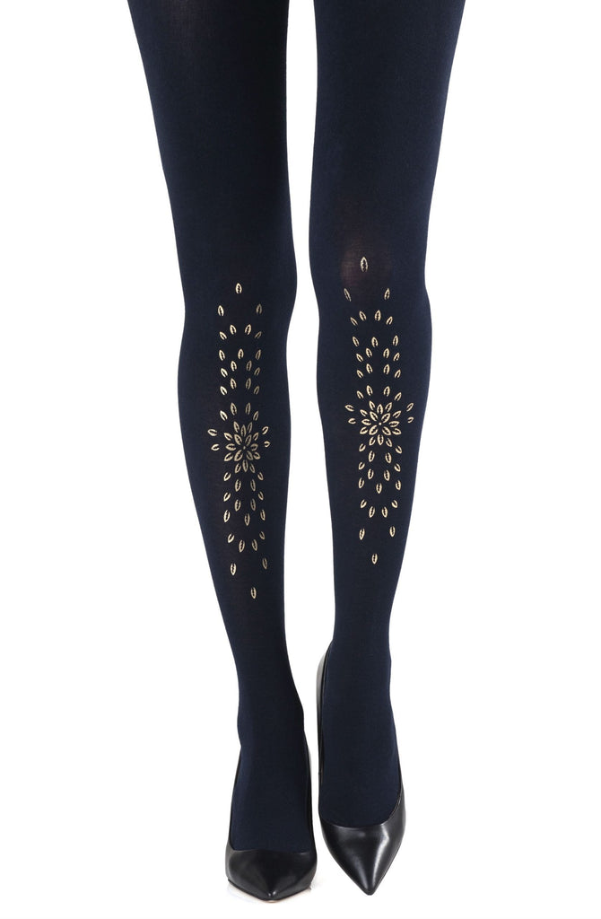 Zohara "Grow Up" Navy Tights - My Lingerie Obsession 