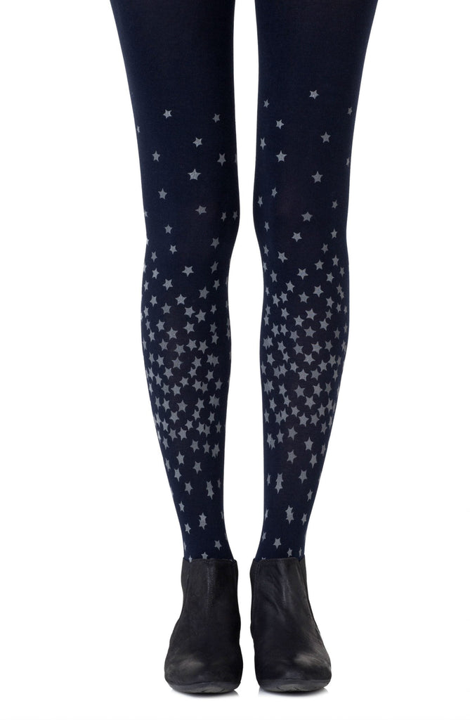 Zohara "Rise And Shine" Navy Tights - My Lingerie Obsession 