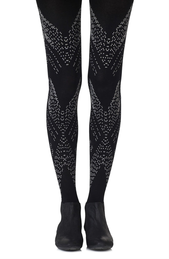 Zohara "You're My Darling Angle" Black Tights - My Lingerie Obsession 