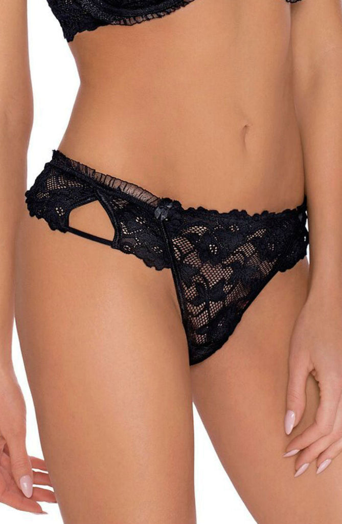 Roza Carmen Black Thong - My Lingerie Obsession 