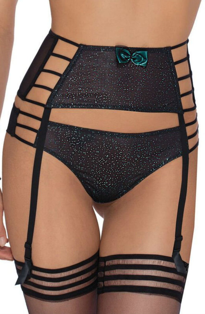 Roza Ilaris Suspender Belt Black - My Lingerie Obsession 