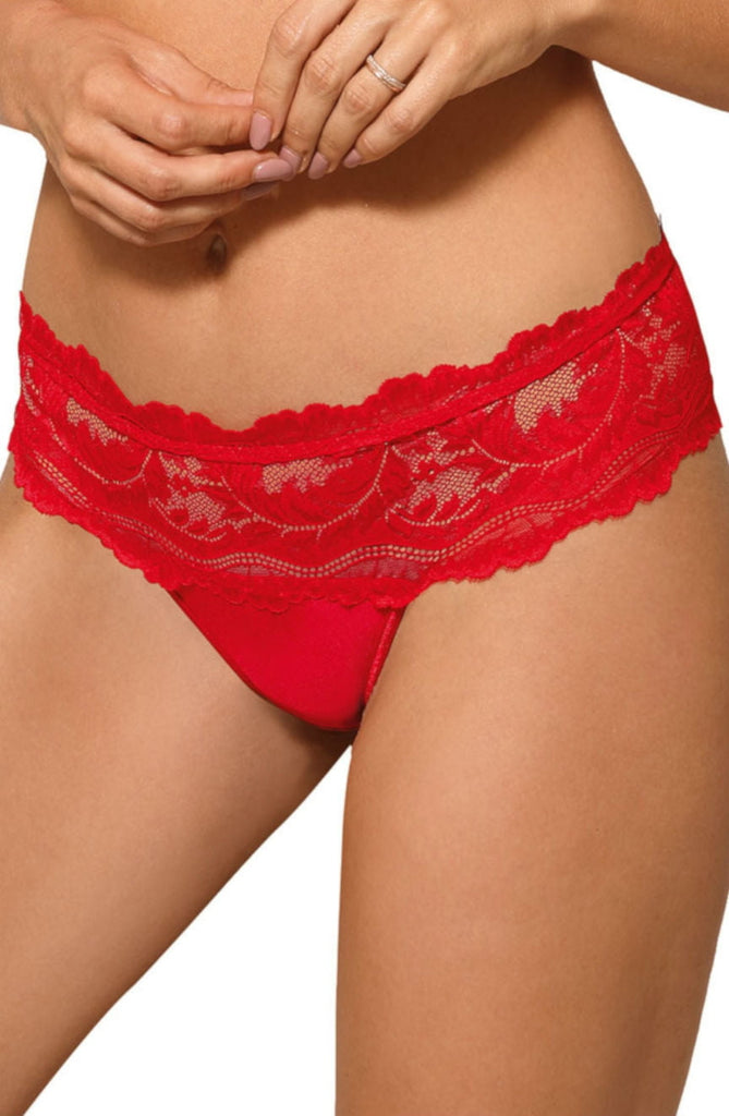 Roza Sefia Thong Red - My Lingerie Obsession 