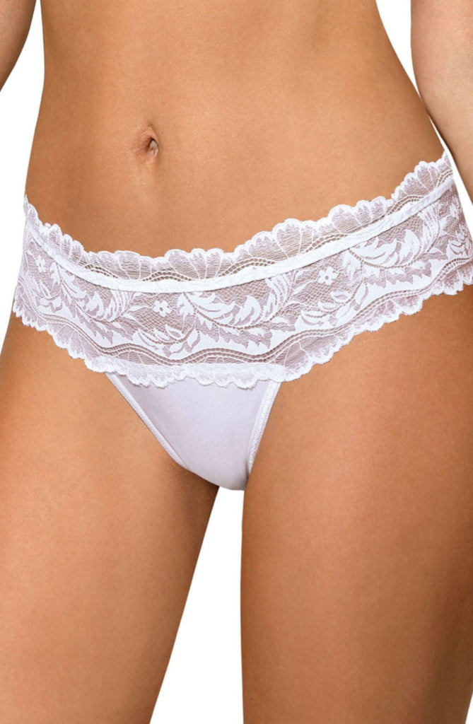 Roza Sefia Thong White - My Lingerie Obsession 