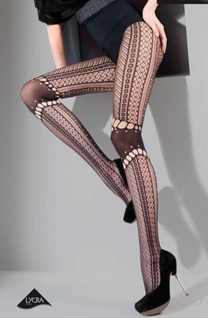 Gabriella Kabaretta Collant Zazu Tights Black - My Lingerie Obsession 